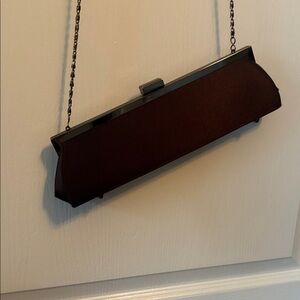 Chic Black Clutch with Chain Strap